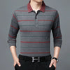 Business Striped Polo Shirt