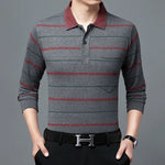 Business Striped Polo Shirt