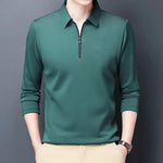 Lapel Long-sleeved Polos Shirt