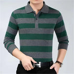 Business Striped Polo Shirt