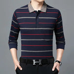 Business Striped Polo Shirt