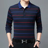 Business Striped Polo Shirt