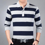 Business Striped Polo Shirt