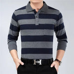 Business Striped Polo Shirt