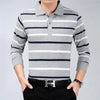 Business Striped Polo Shirt