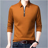 Lapel Long-sleeved Polos Shirt