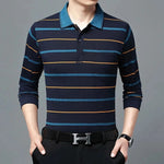 Business Striped Polo Shirt