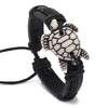 Sea Turtle Adjustable Leather Bracelet