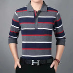 Business Striped Polo Shirt