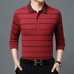 Business Striped Polo Shirt