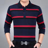 Business Striped Polo Shirt