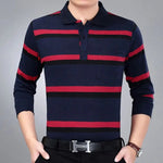 Business Striped Polo Shirt