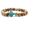 Natural Stone Sea Turtle Bracelet