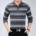 Business Striped Polo Shirt