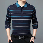 Business Striped Polo Shirt