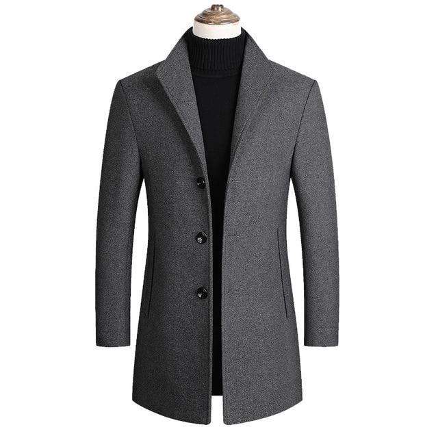 Rough Wool Overcoat