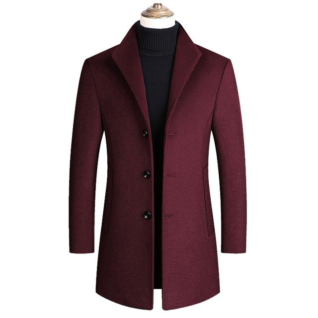 Rough Wool Overcoat